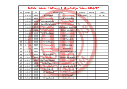 auf einen Blick Männer 2016-17