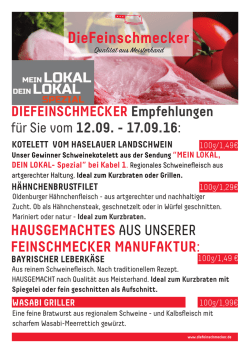 HAUSGEMACHTES AUS UNSERER FEINSCHMECKER