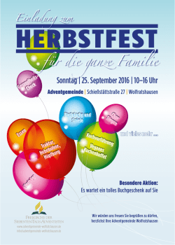 herbstfest - Adventgemeinde Wolfratshausen