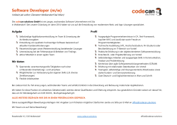 Software Developer - codecan solutions