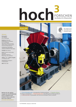 hoch&sup3; FORSCHEN 3/2016 - Technische Universit&auml;t Darmstadt