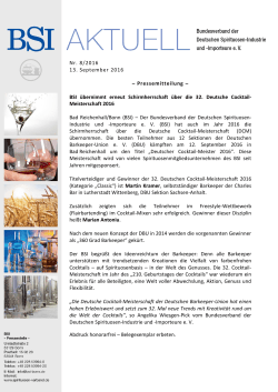Presseinformation Nr. 8/2016 - Bundesverband der Deutschen