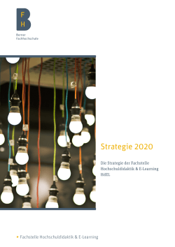 Strategie 2020 - Berner Fachhochschule