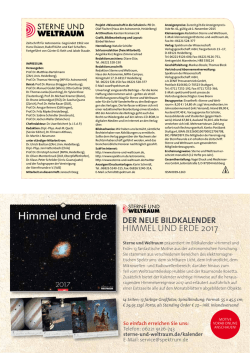 himmel und erde 2017 - Spektrum der Wissenschaft