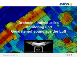 Drohnen - individuelles Monitoring und