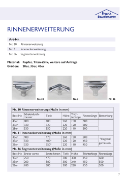 RiNNeNeRWeiTeRuNg - Frank Bauelemente GmbH