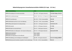 Raumbelegungsplan HS16