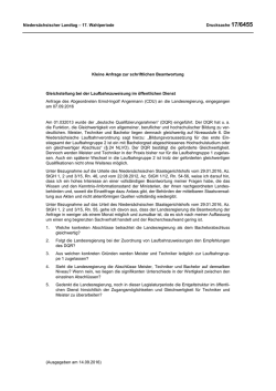 Drucksachen allgemein - Nieders&auml;chsischer Landtag