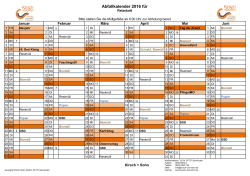 Abfallkalender 2016 f&uuml;r