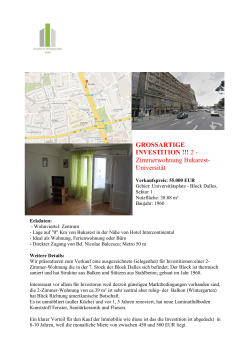 PDF Datei: Expose Bukarest