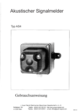 Akustischer Signalmelder