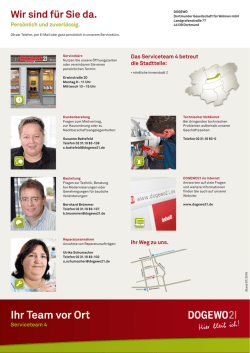 Ihr Team vor Ort