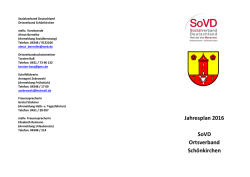 Jahresprogramm 2016