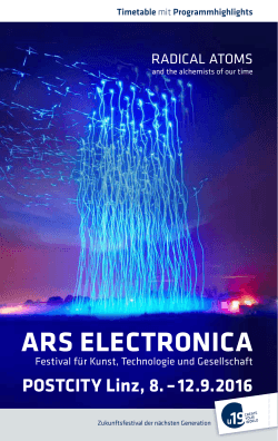 Timetable - Ars Electronica