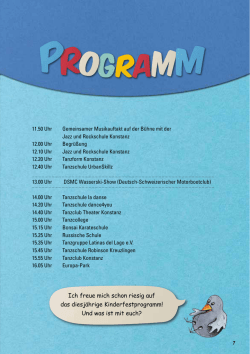 Programm Kinderfest 2016