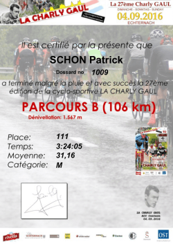 SCHON Patrick - La Charly Gaul