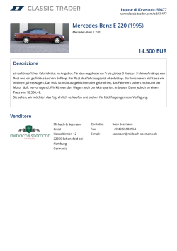 Mercedes-Benz E 220 (1995) 14.500 EUR