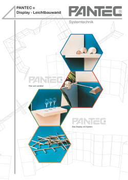 PANTEC ® - Display-Leichtbauwand