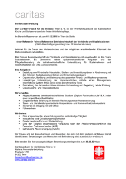 Info - Caritasverband f&uuml;r die Di&ouml;zese Trier eV