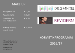 kosmetikprogramm 2016/17 make up