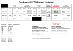 Trainingszeiten - Red Heat Stuttgart Basketball