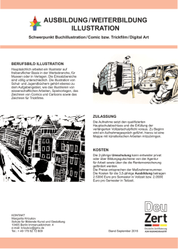 Infoflyer f&uuml;r die Ausbildung/Weiterbildung Ilullustration