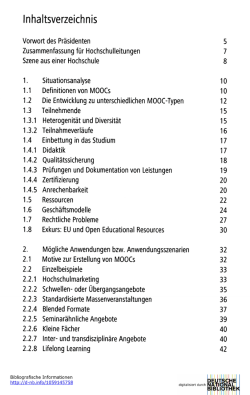 Inhaltsverzeichnis