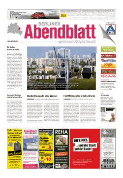 Gondeln gleitenin dieG&auml;rten