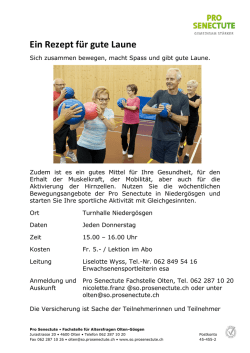 Ein Rezept f&uuml;r gute Laune