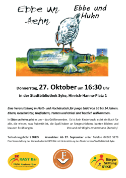 Plakat Ebbe un Hehn