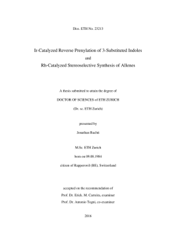 Diss. ETH No. 23213 - ETH E