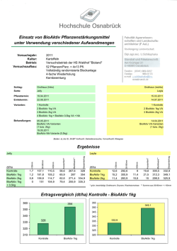 BioAktiv-Pflanze bei Kartoffeln