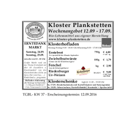 zum Angebot - Kloster Plankstetten
