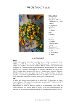 Kürbis Gnocchi Salat - Das Knusperstübchen