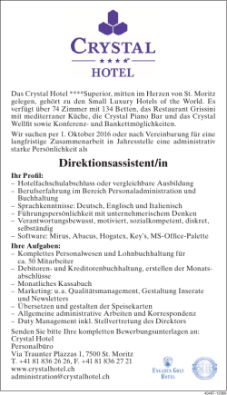 Direktionsassistent/in