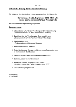 Gemeindevertretung
