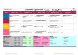 Wochenplan KW 37 (12.