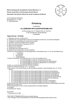 Einladung - EV-ESM