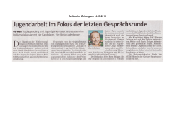 Fellbacher Zeitung am 14.09.2016