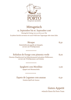 Der Mittagstisch als PDF!
