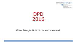 DPD 2016 - Diabetes Programm Deutschland