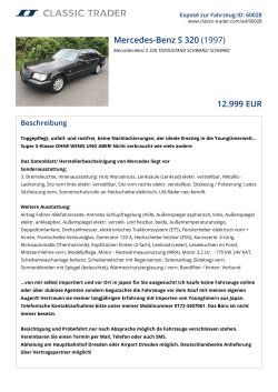 Mercedes-Benz S 320 (1997) 12.999 EUR