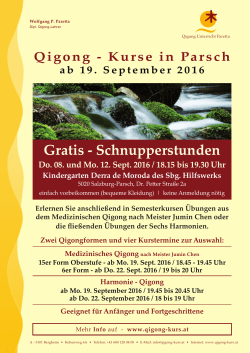 Gratis - Schnupperstunden