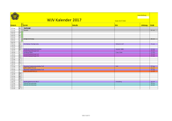 Terminplan WJV 2017