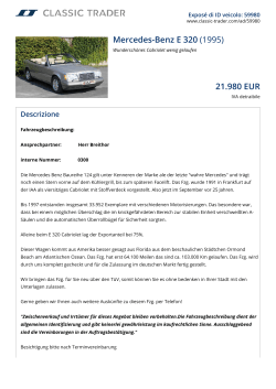 Mercedes-Benz E 320 (1995) 21.980 EUR