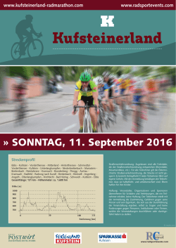Ausschreibung Radmarathon - 2016