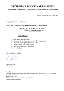 ortsbeirat schwickartshausen
