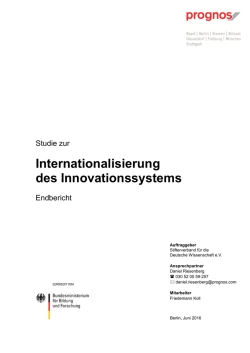 Internationalisierung des Innovationssystems - Hightech