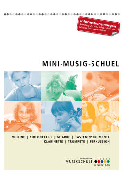 mini-musig-schuel - Musikschule Weinfelden
