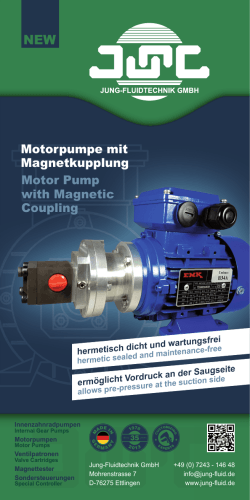Motorpumpe mit Magnetkupplung Motor Pump with Magnetic Coupling